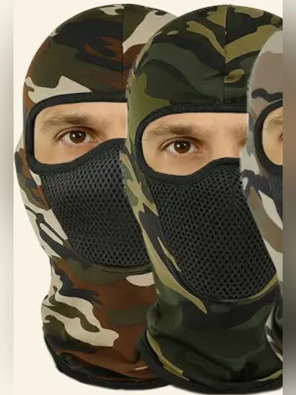 Motique Accessories camouflage print balaclava ninja face mask. New